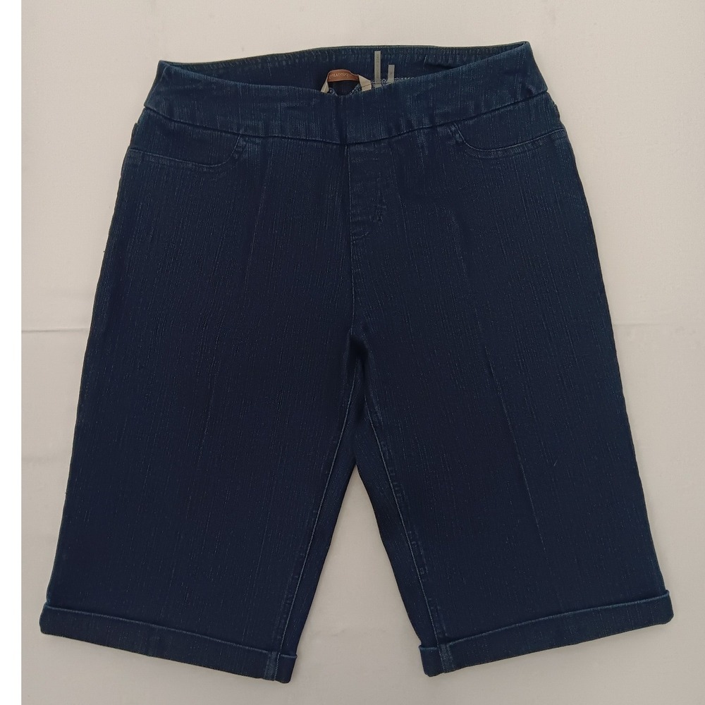 Soft Surroundings Women's Pull On Shorts Lot of 4 Denim Red Black Size Small - Picture 3 of 14